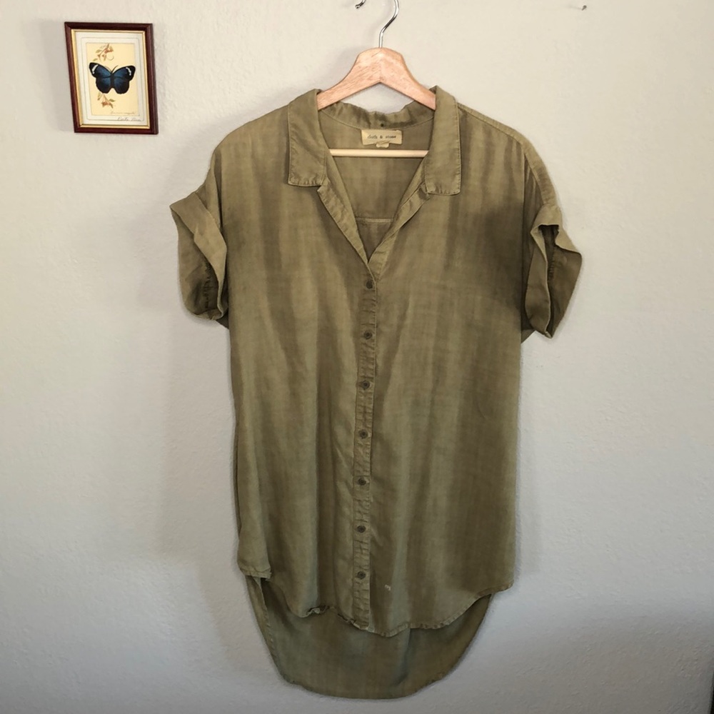 Anthropologie button up tunic by cloth & stone